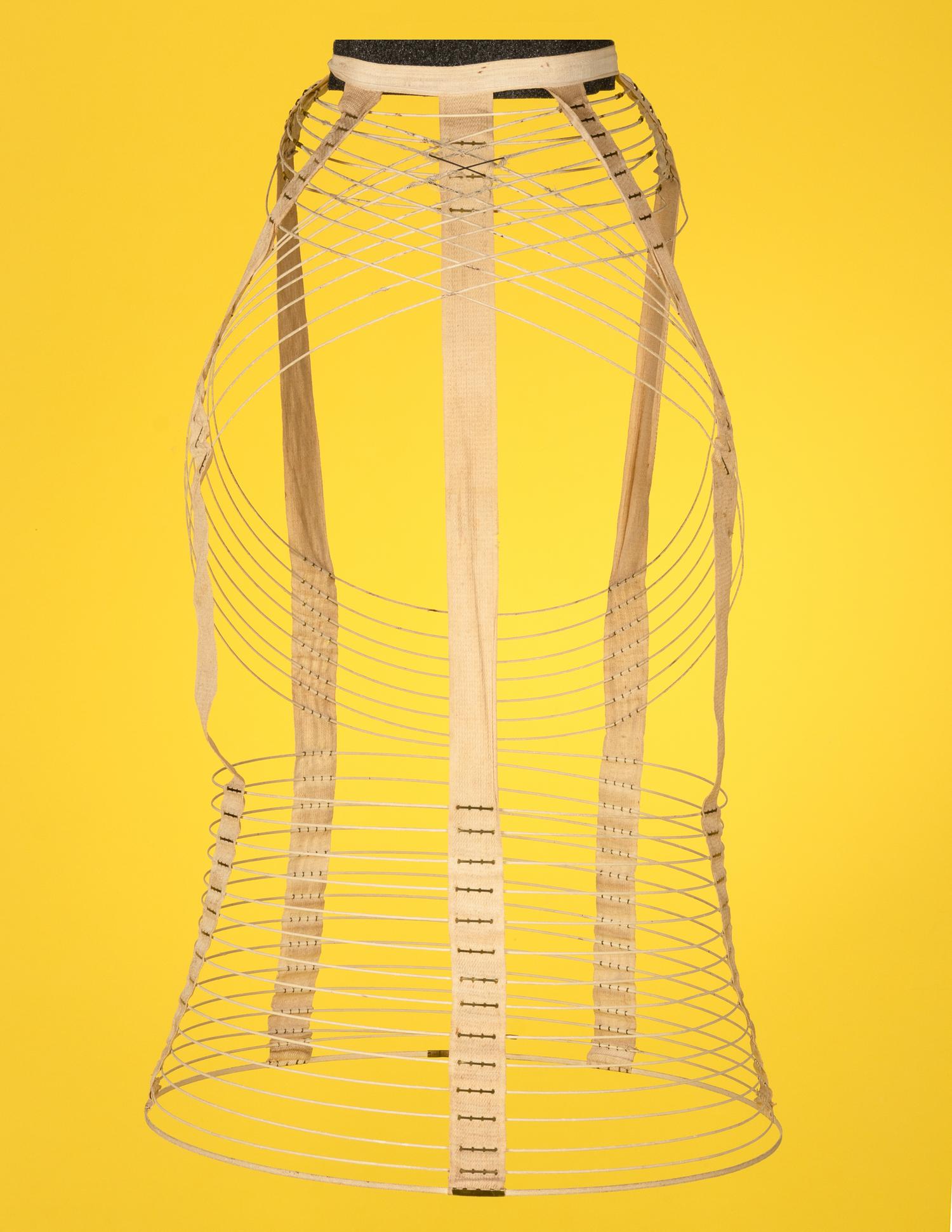Collection of Seven Bustles and One Skirt Supporter, 1870-80s