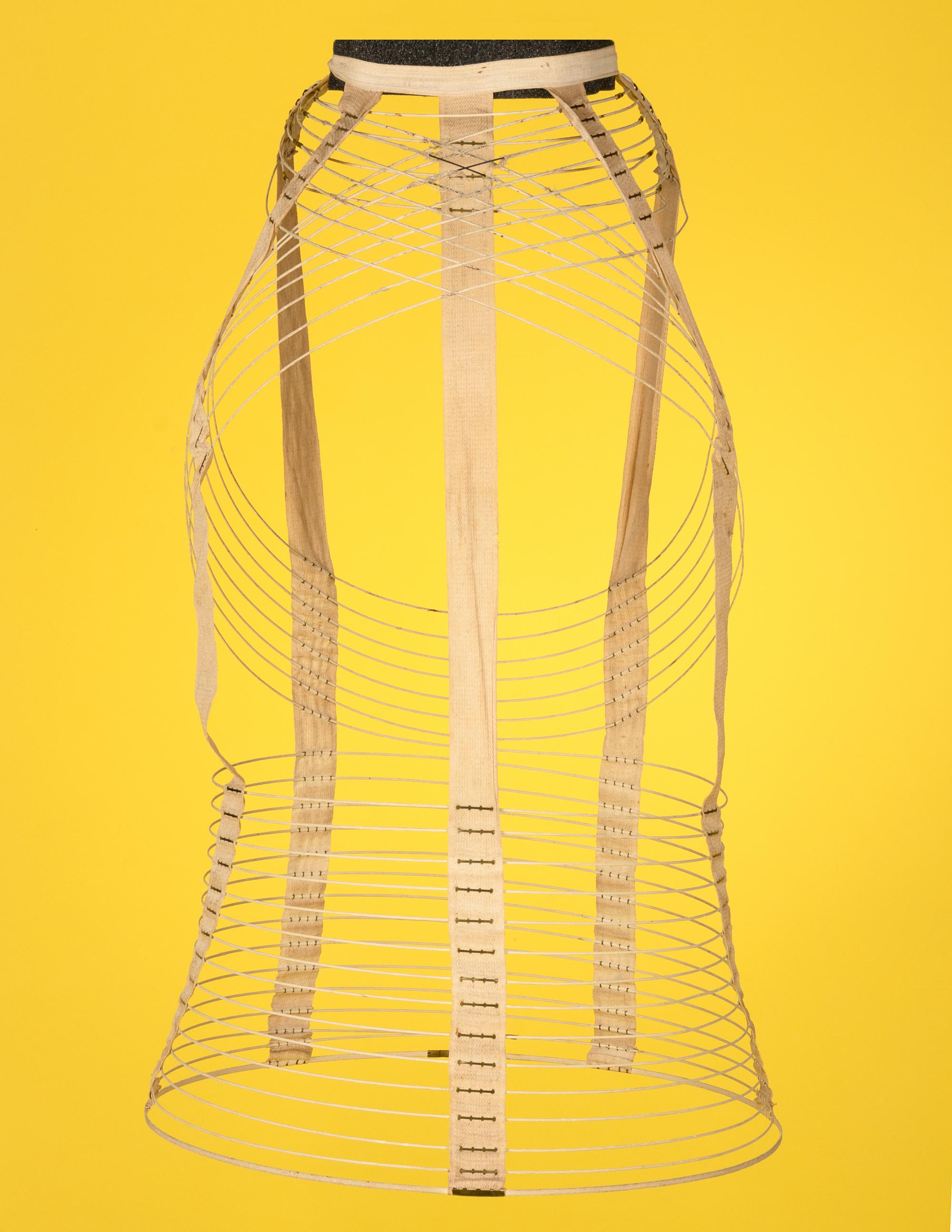 Collection of Seven Bustles and One Skirt Supporter, 1870-80s