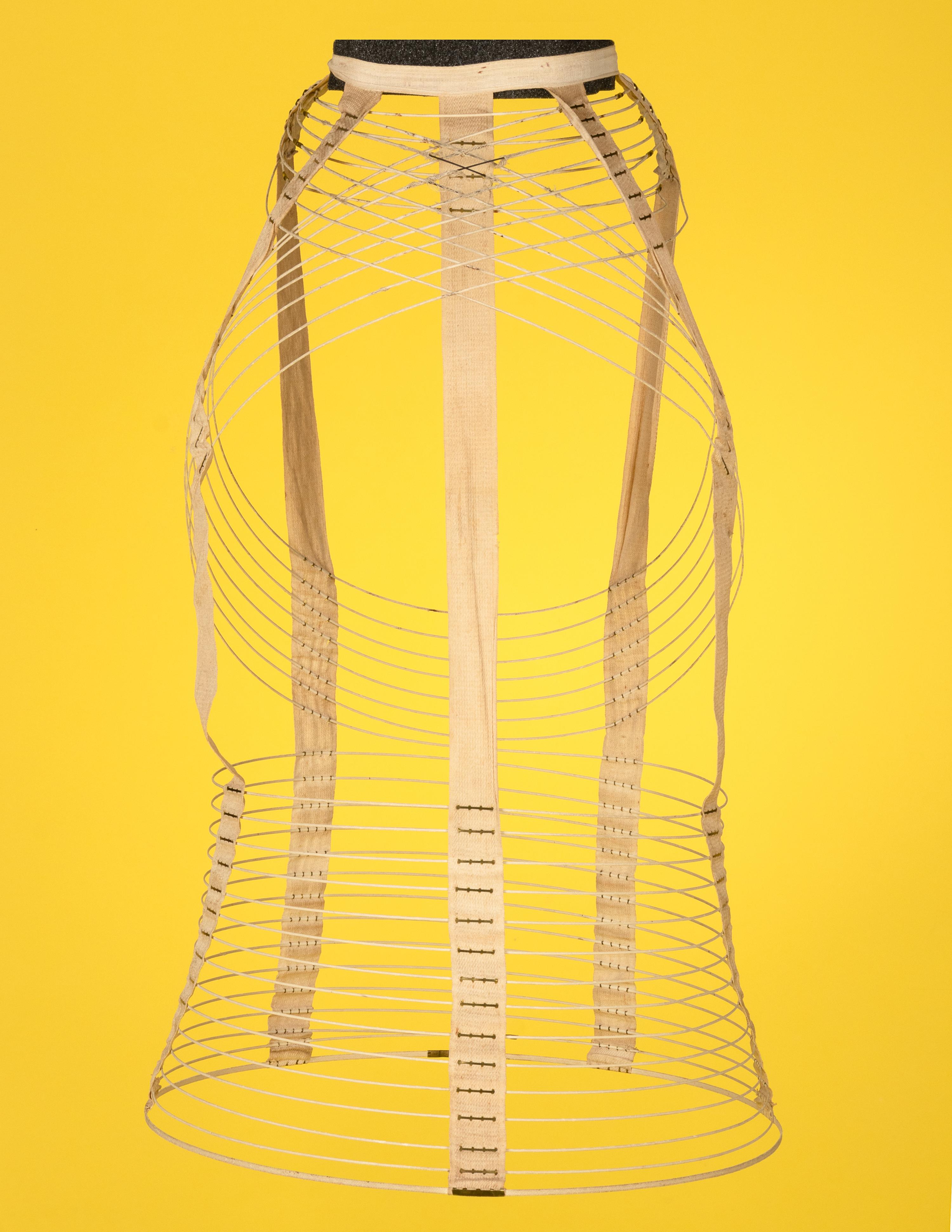 Collection of Seven Bustles and One Skirt Supporter, 1870-80s