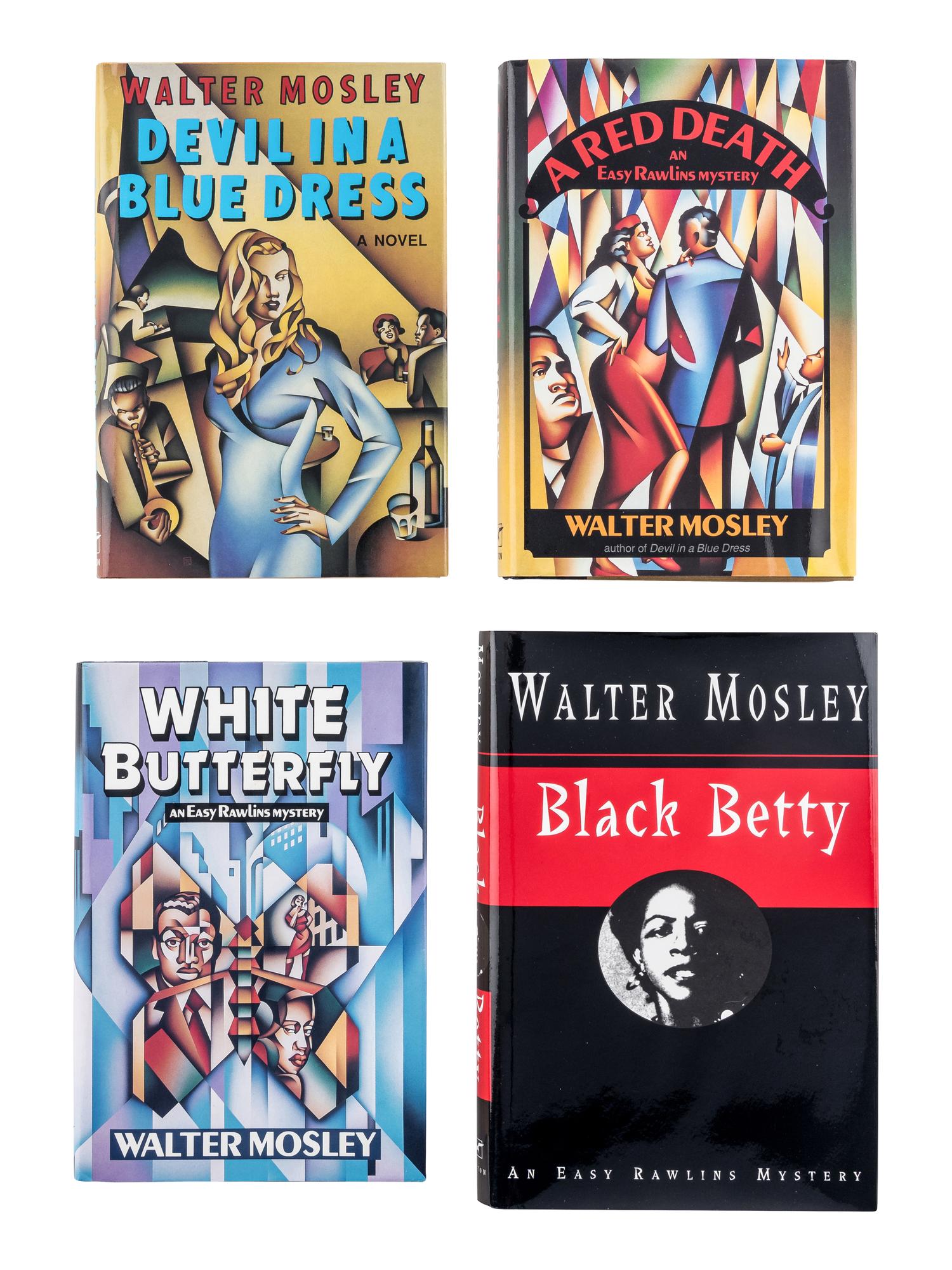 MOSLEY, Walter (b. 1952). A group of 28 works by Mosley, MOST FIRST EDITION, ALL SIGNED OR INSCRIBED, comprising:
