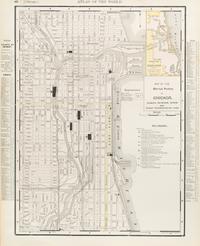 [MAPS OF CHICAGO AND ILLINOIS]. A group of 4 maps and bird's-eye views of Chicago.