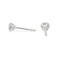 TIFFANY & CO., PLATINUM AND DIAMOND 'SOLESTE' STUD EARRINGS