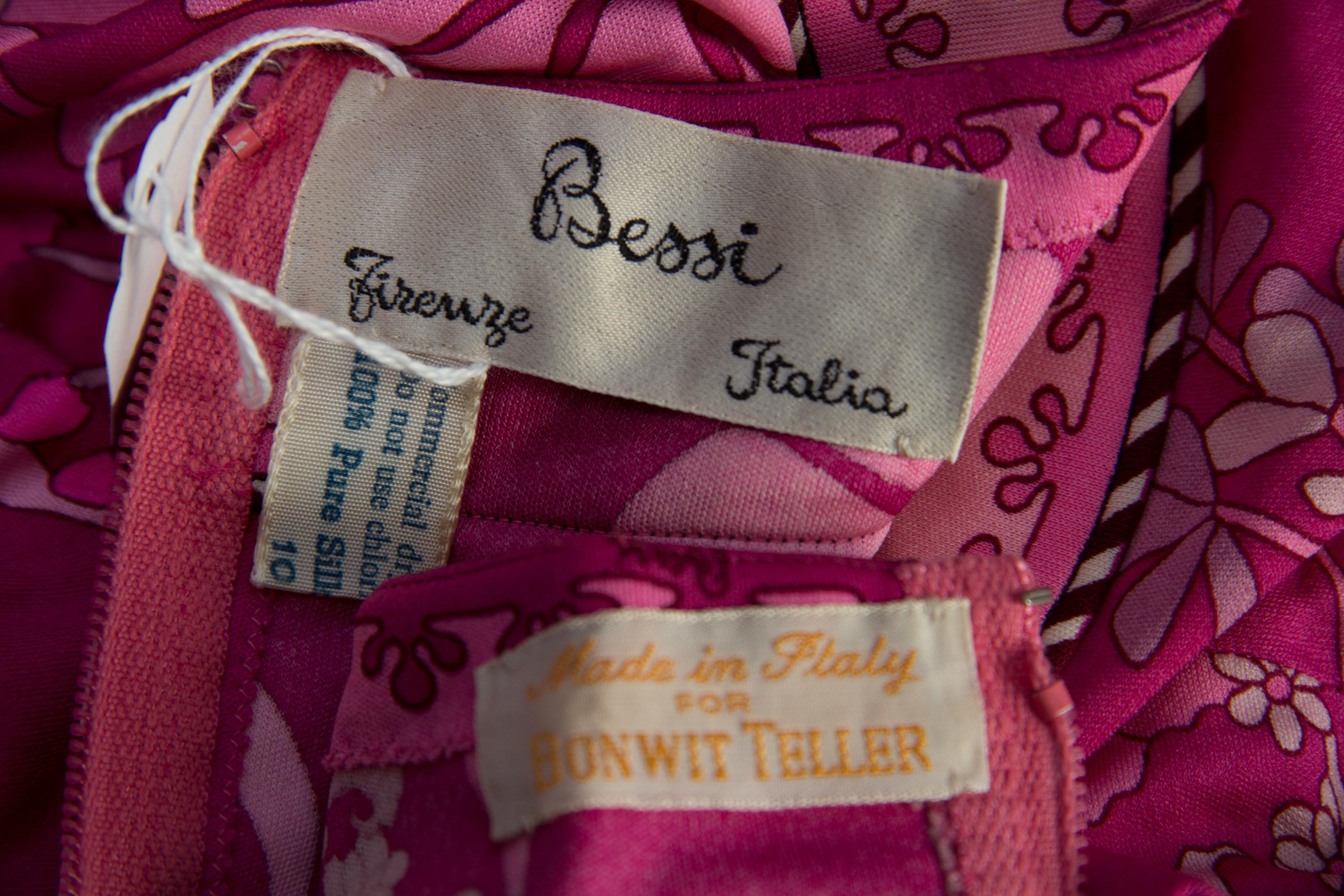 A Bessi Pink Silk Dress,