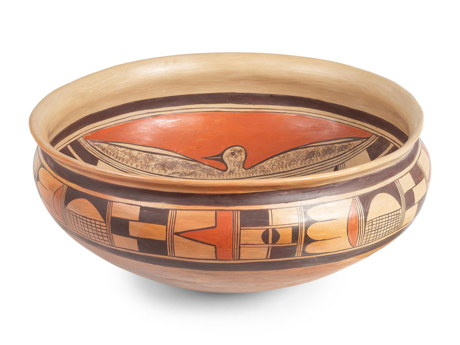 Polychrome Pottery Bowl
