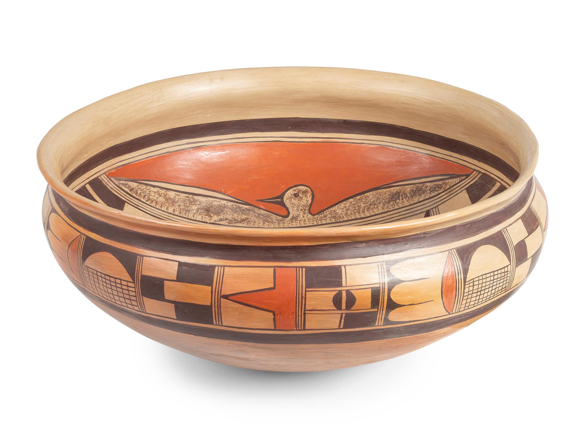 Polychrome Pottery Bowl
