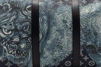Louis Vuitton Limited Edition Keepall Bandoulière 55 in Monogram Savane Canvas with Lion Print, Chapman Brothers, Spring Summer 2017