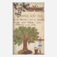 Two Fraktur drawings with Christian devotional text for the Sussel Family; 19th century
