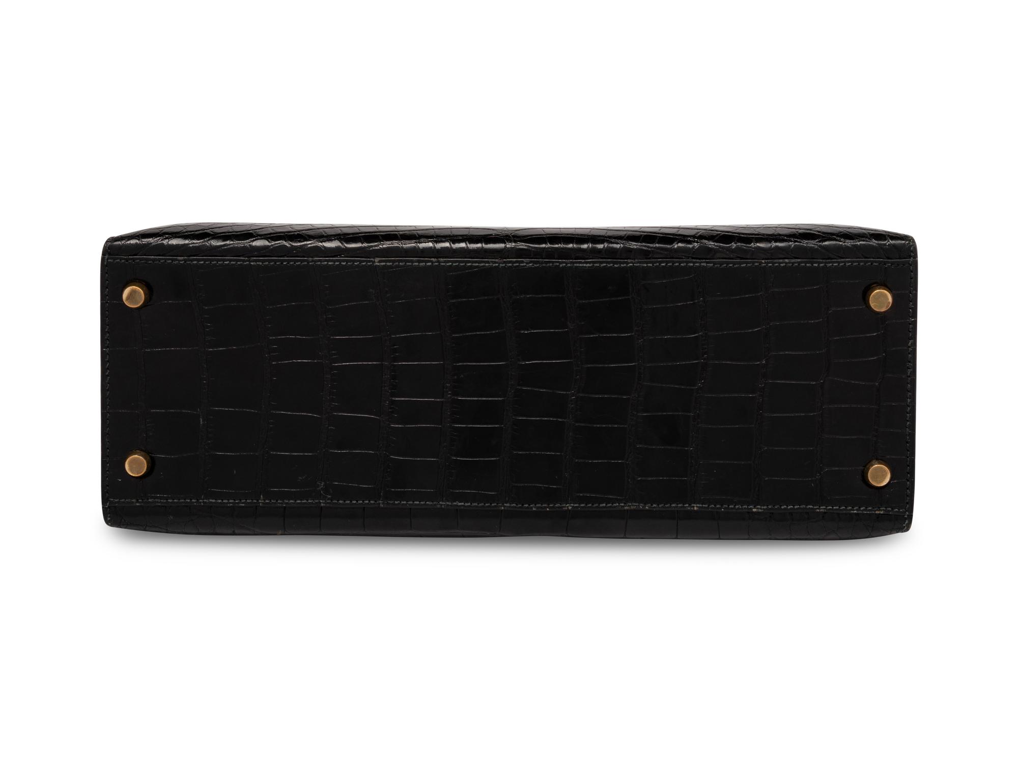Hermès Kelly 32 Shiny Black Alligator, 1992