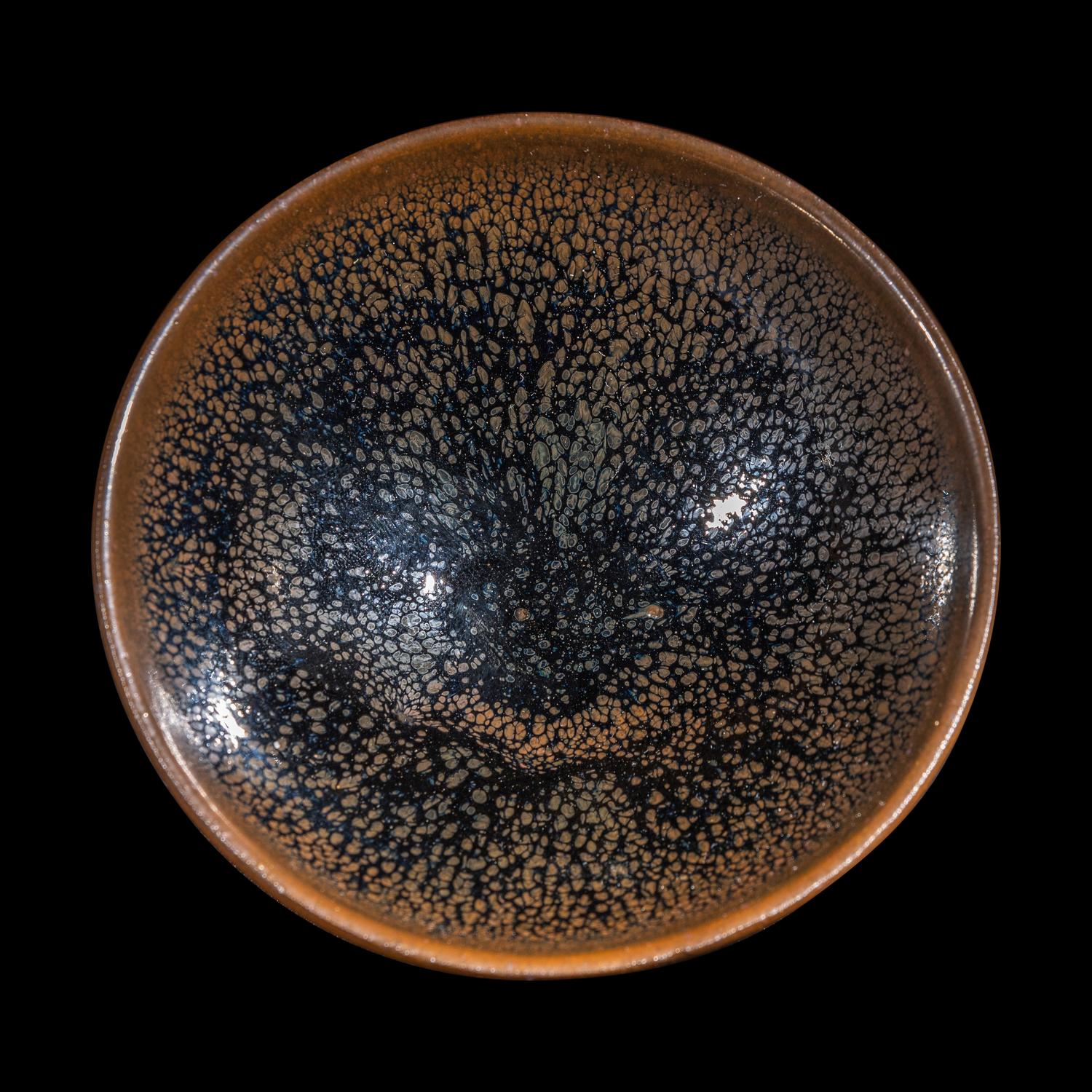 A Chinese Jian -Style 'Oil-Spot' Tea Bowl, Song Dynasty 宋 黑釉油滴碗