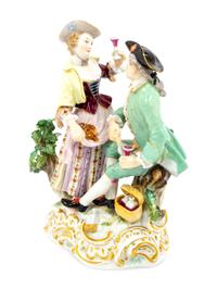 A Meissen Porcelain Courting Scene