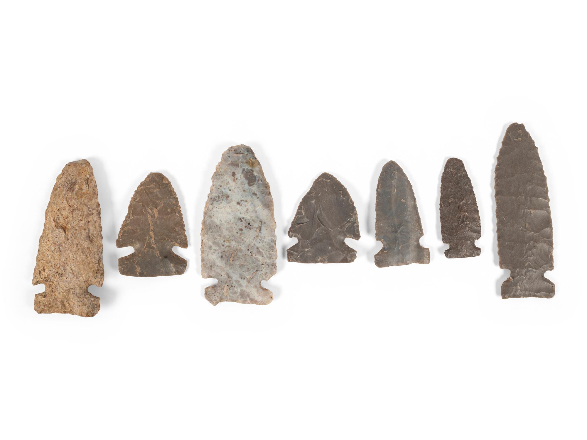 A Group of Side Notched Points