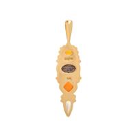 Sajen, Multigem and Yellow Gold Pendant
