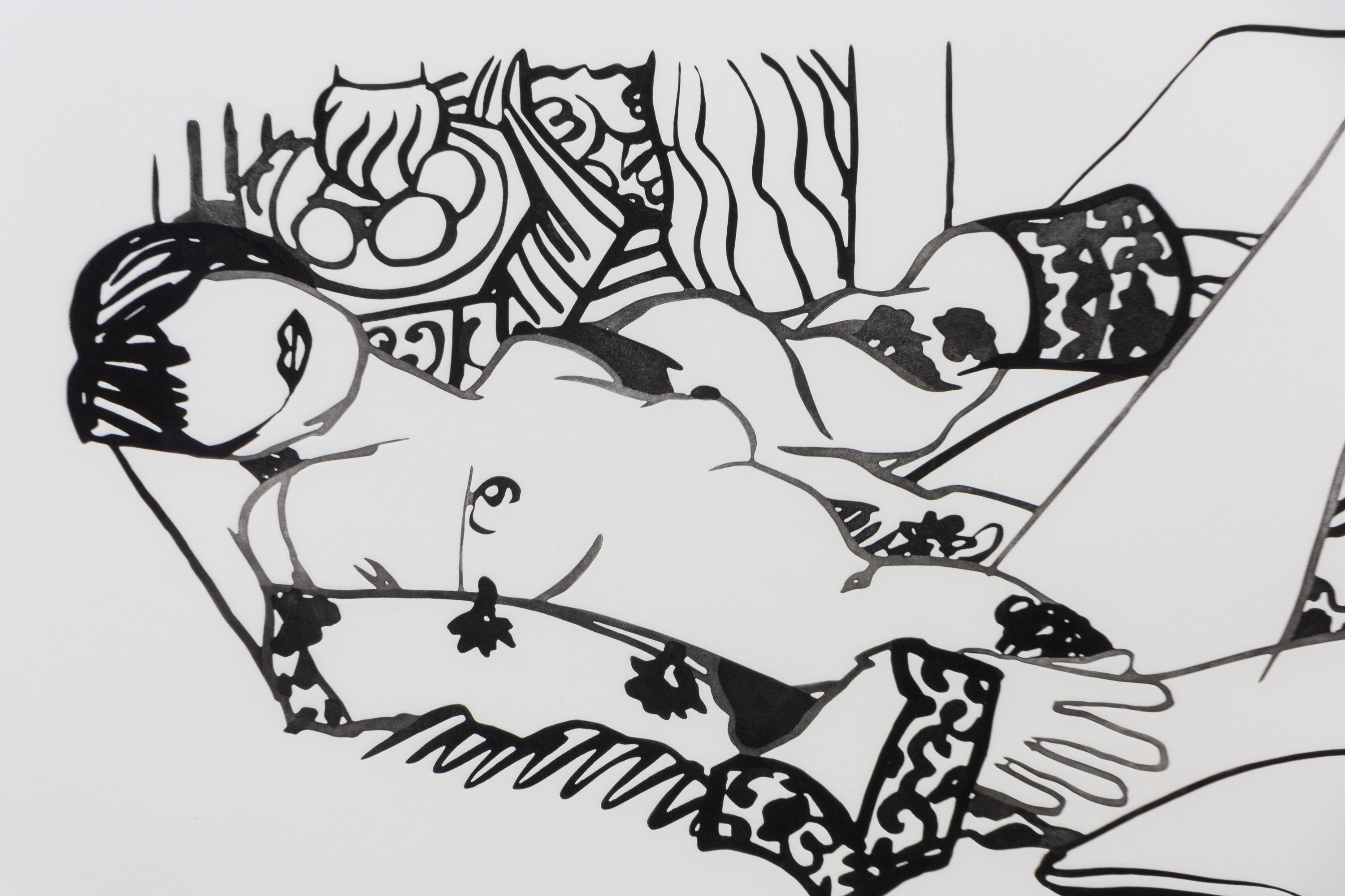 Monica Nude with Purple Robe