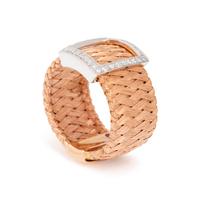 ROBERTO COIN, ROSE GOLD AND DIAMOND 'PRIMAVERA' RING