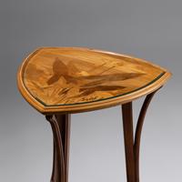 Marquetry table with flowers, c. 1900