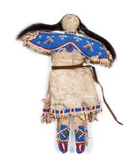 Sioux Beaded Hide Doll