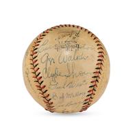 A 1943 Cincinnati Reds Team Signed Autograph Baseball (Beckett Authentication Services Letter of Authenticity)