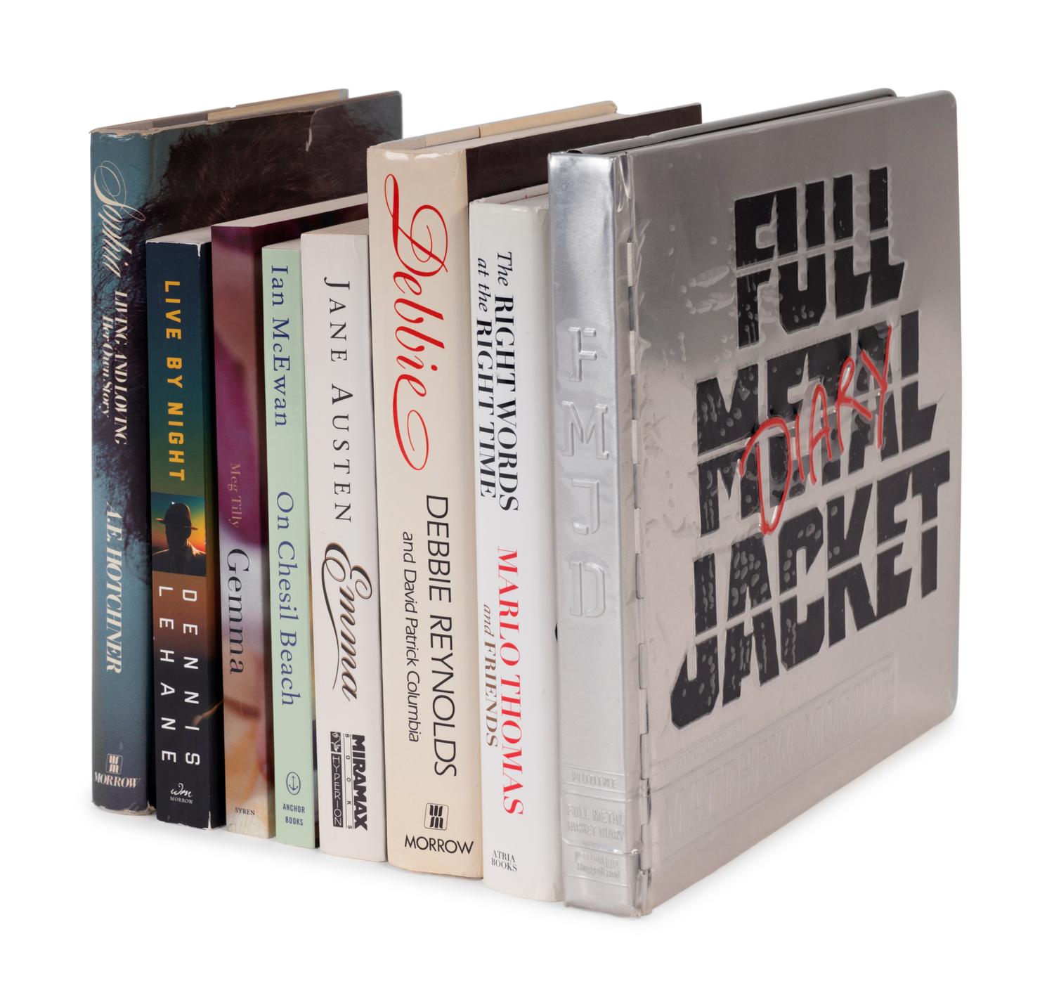 (Celebrity Books) A group of 9 books and 1 DVD signed by celebrities, comprising: