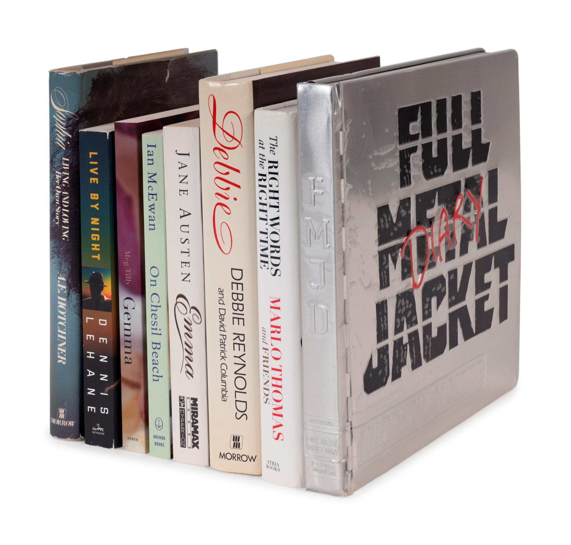 (Celebrity Books) A group of 9 books and 1 DVD signed by celebrities, comprising: