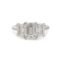 TIFFANY & CO., DIAMOND RING AND BAND