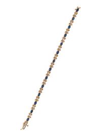 SAPPHIRE AND DIAMOND BRACELET