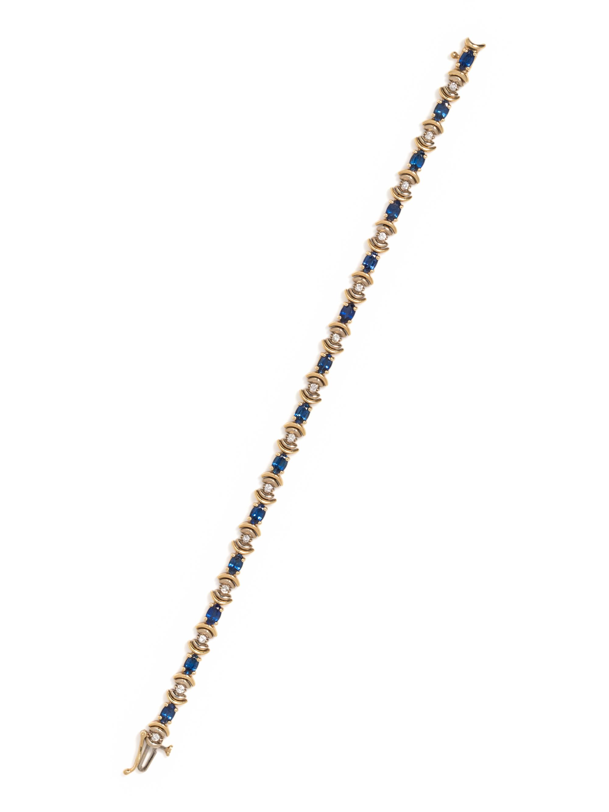 SAPPHIRE AND DIAMOND BRACELET