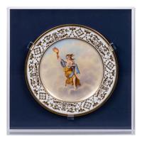 A Set of Twelve Dresden Porcelain Cabinet Plates