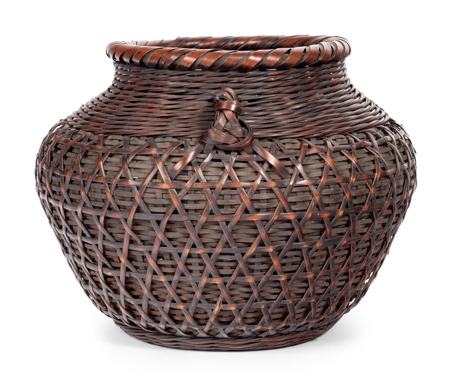 A Bamboo Flower Arranging Basket