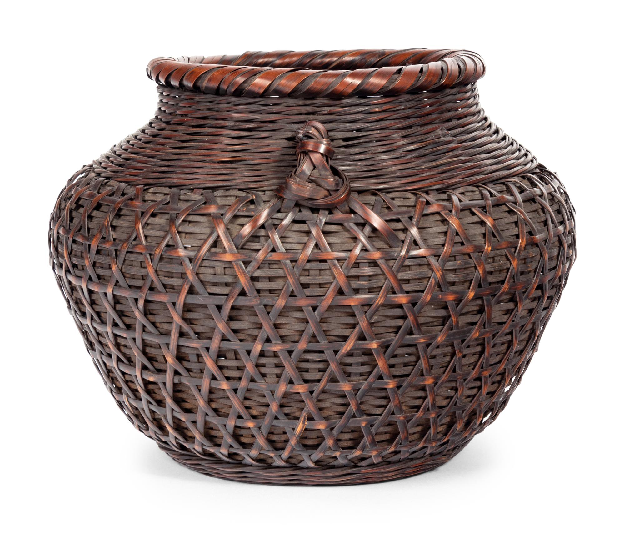 A Bamboo Flower Arranging Basket