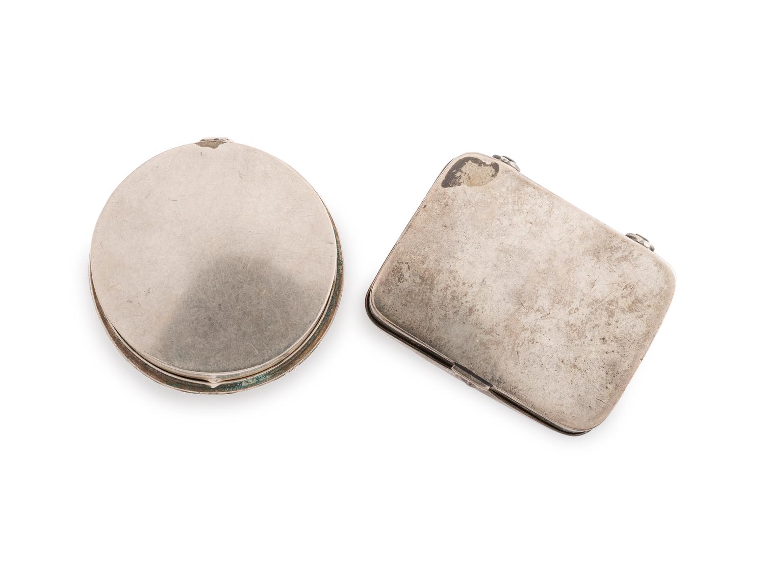 Navajo and Hopi Silver Pill Boxes