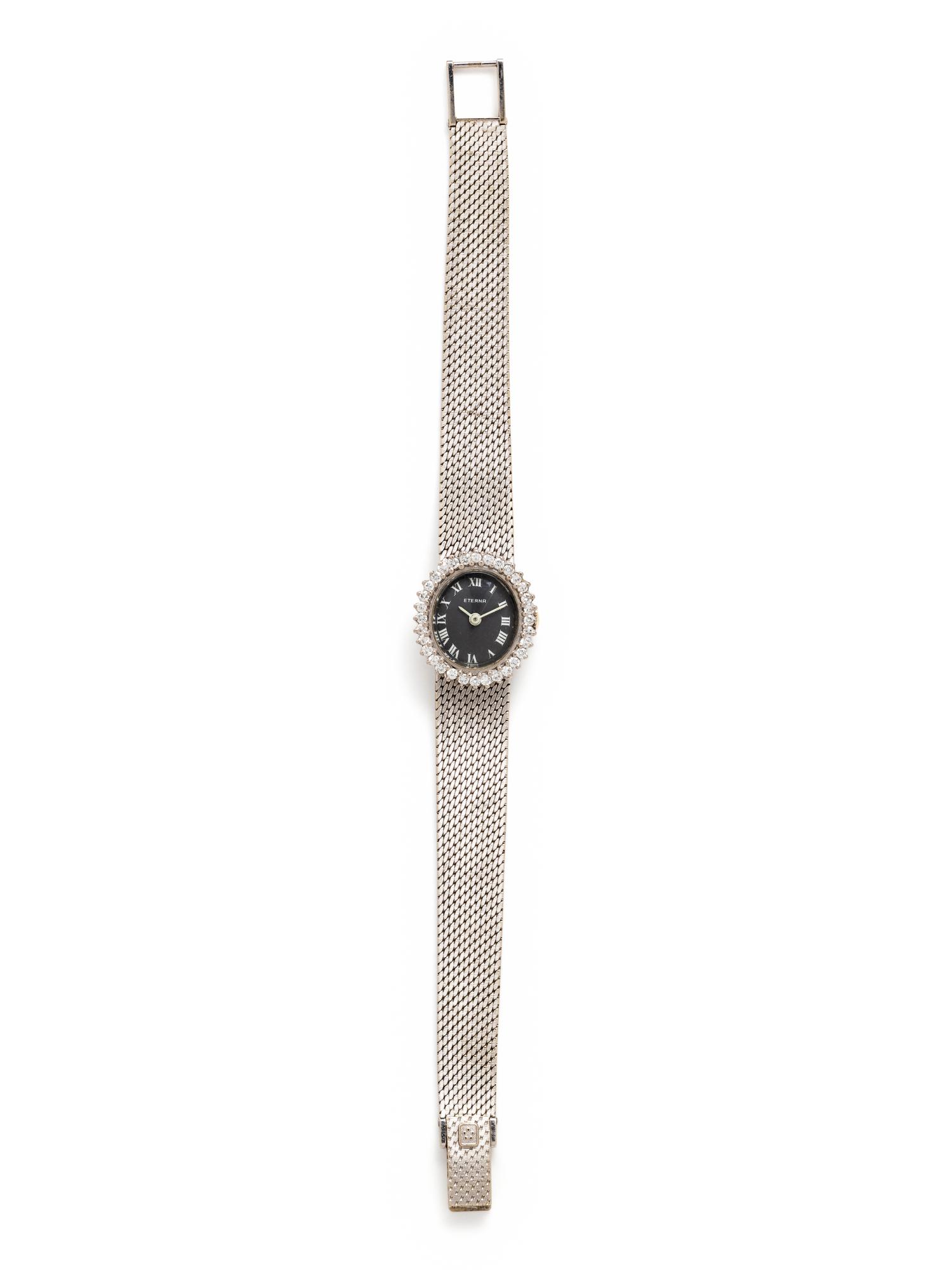 ETERNA, 18K WHITE GOLD AND DIAMOND WRISTWATCH