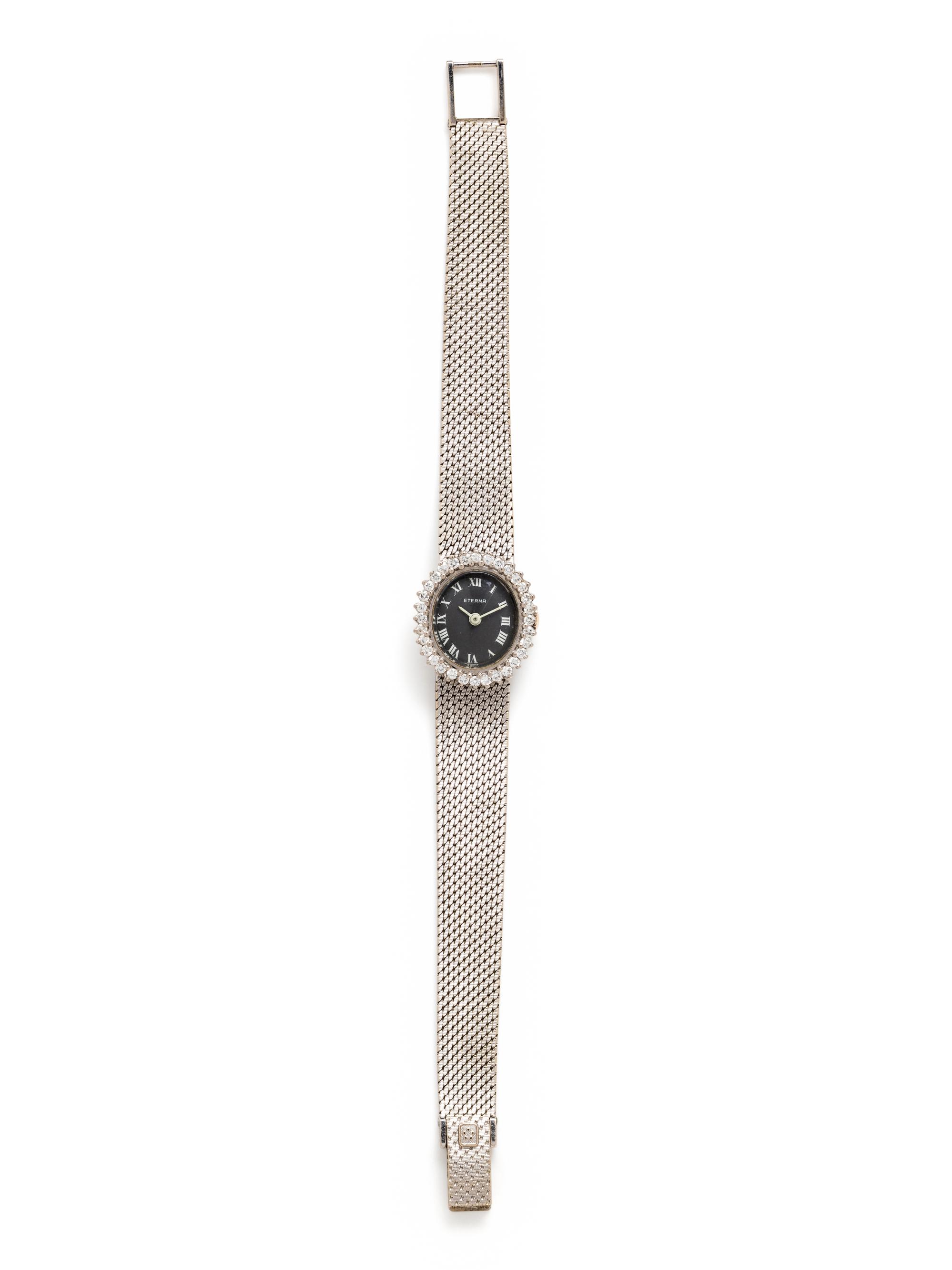 ETERNA, 18K WHITE GOLD AND DIAMOND WRISTWATCH