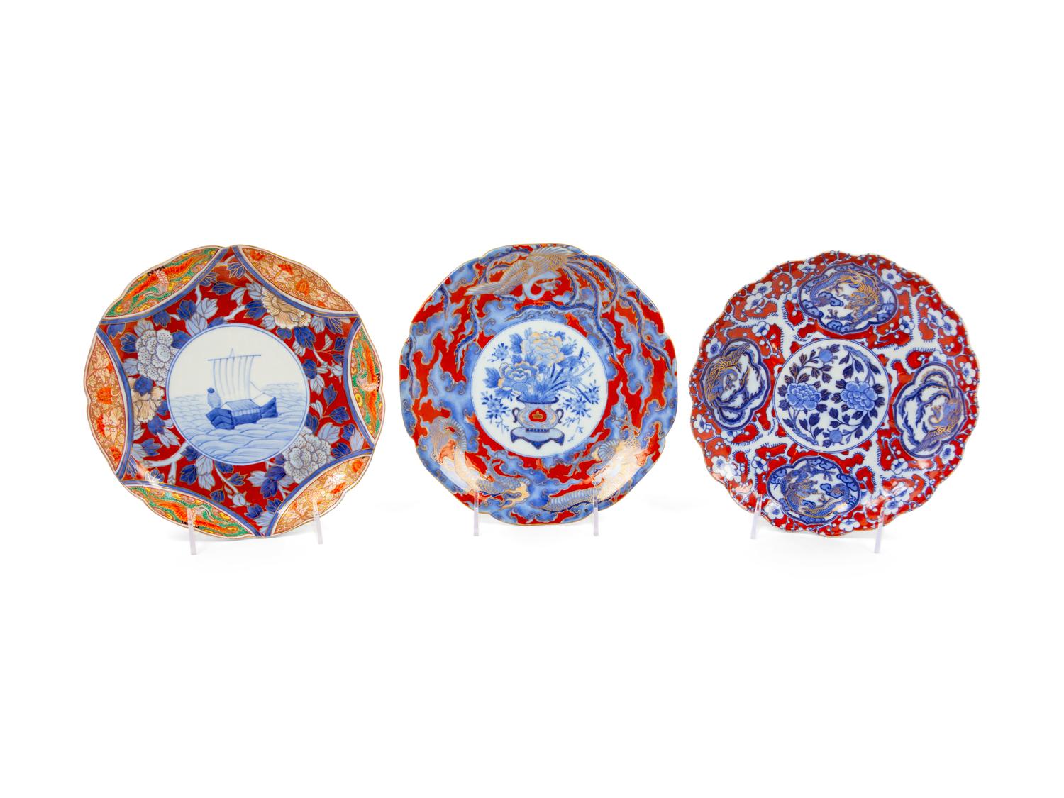 A Group of Japanese Porcelain Plates