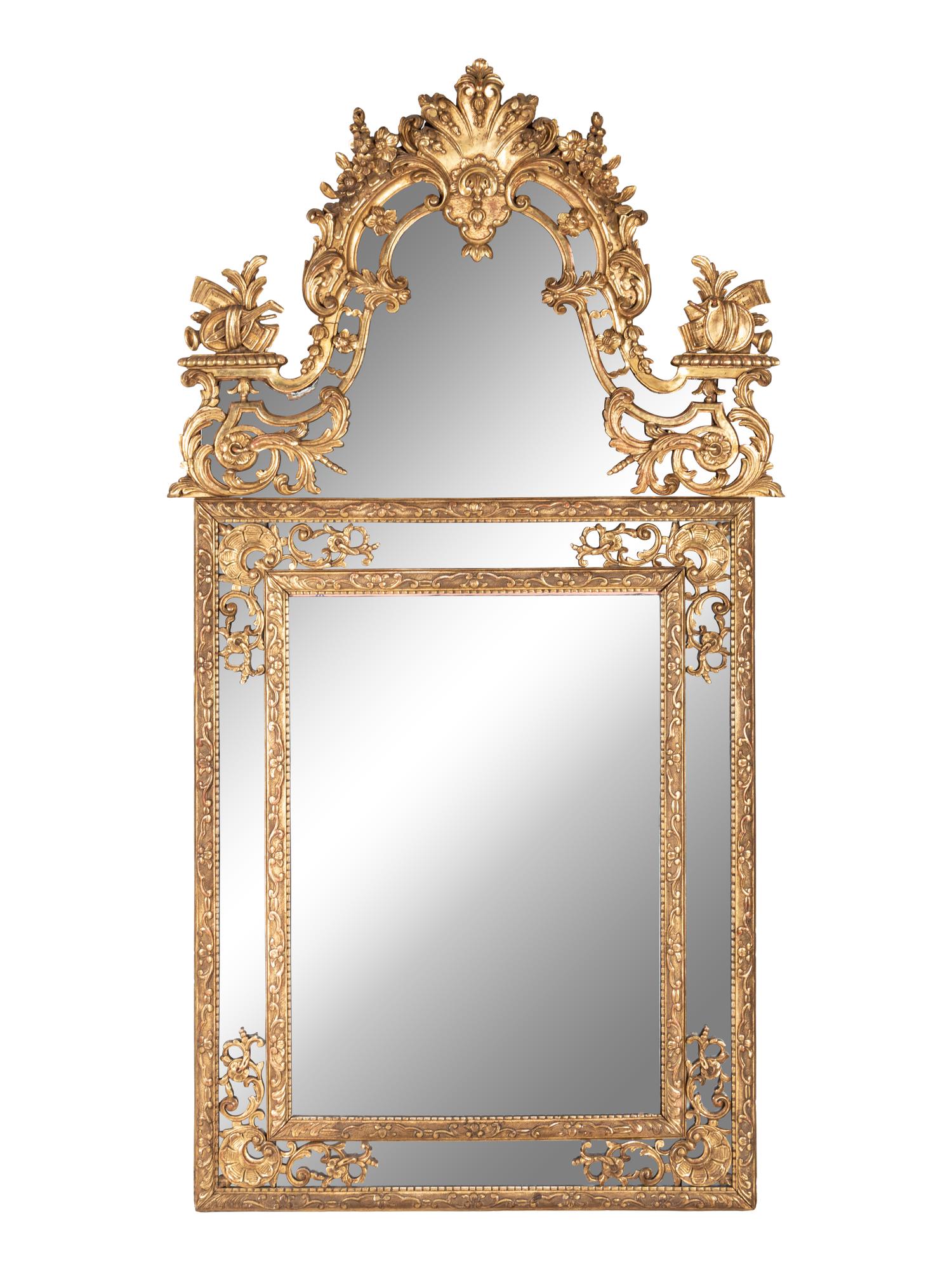 A Louis XV Style Giltwood Pier Mirror
