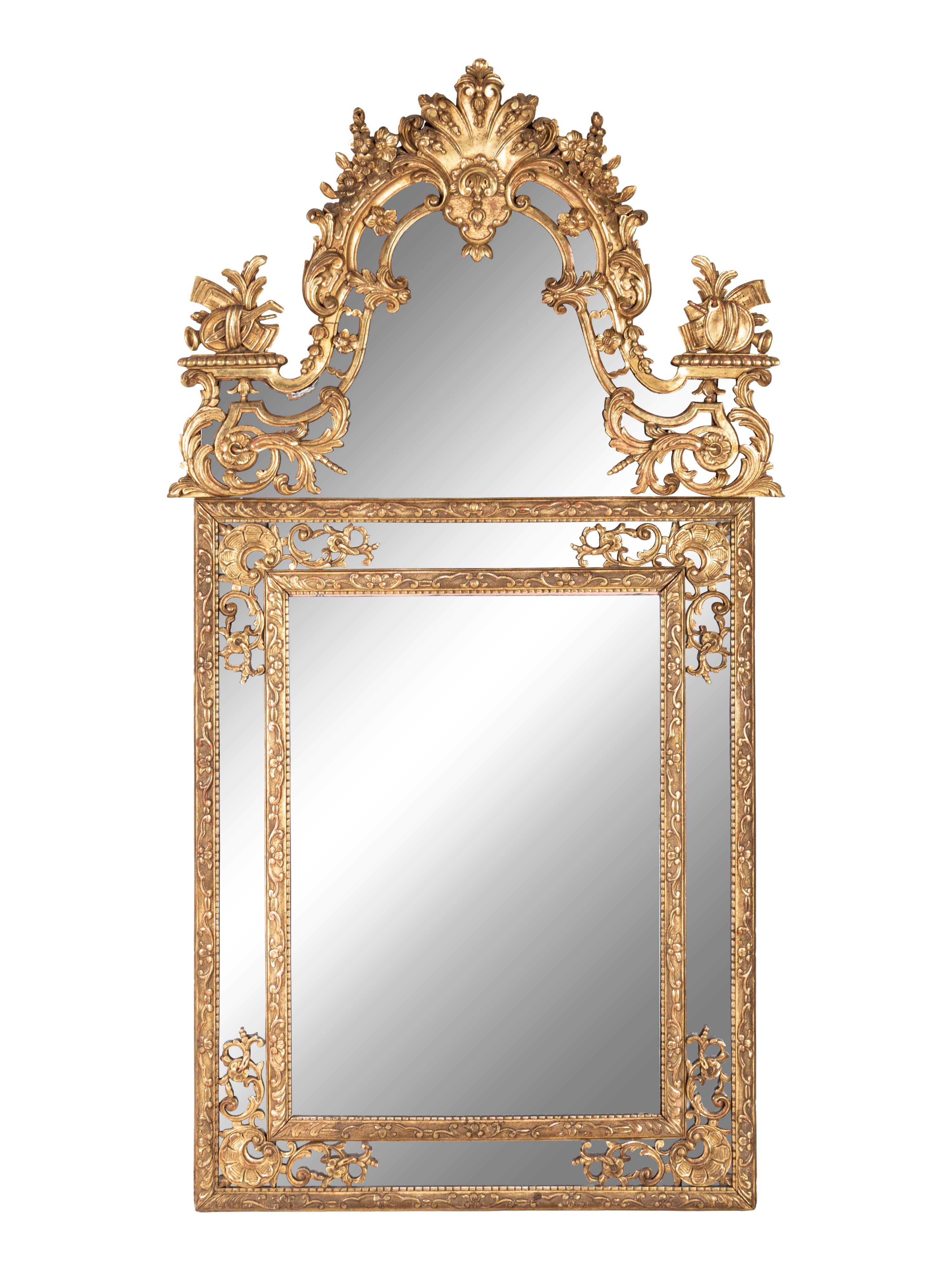 A Louis XV Style Giltwood Pier Mirror