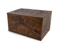 A Tlinget Style Copper-Sheathed Storage Chest — 20TH CENTURY