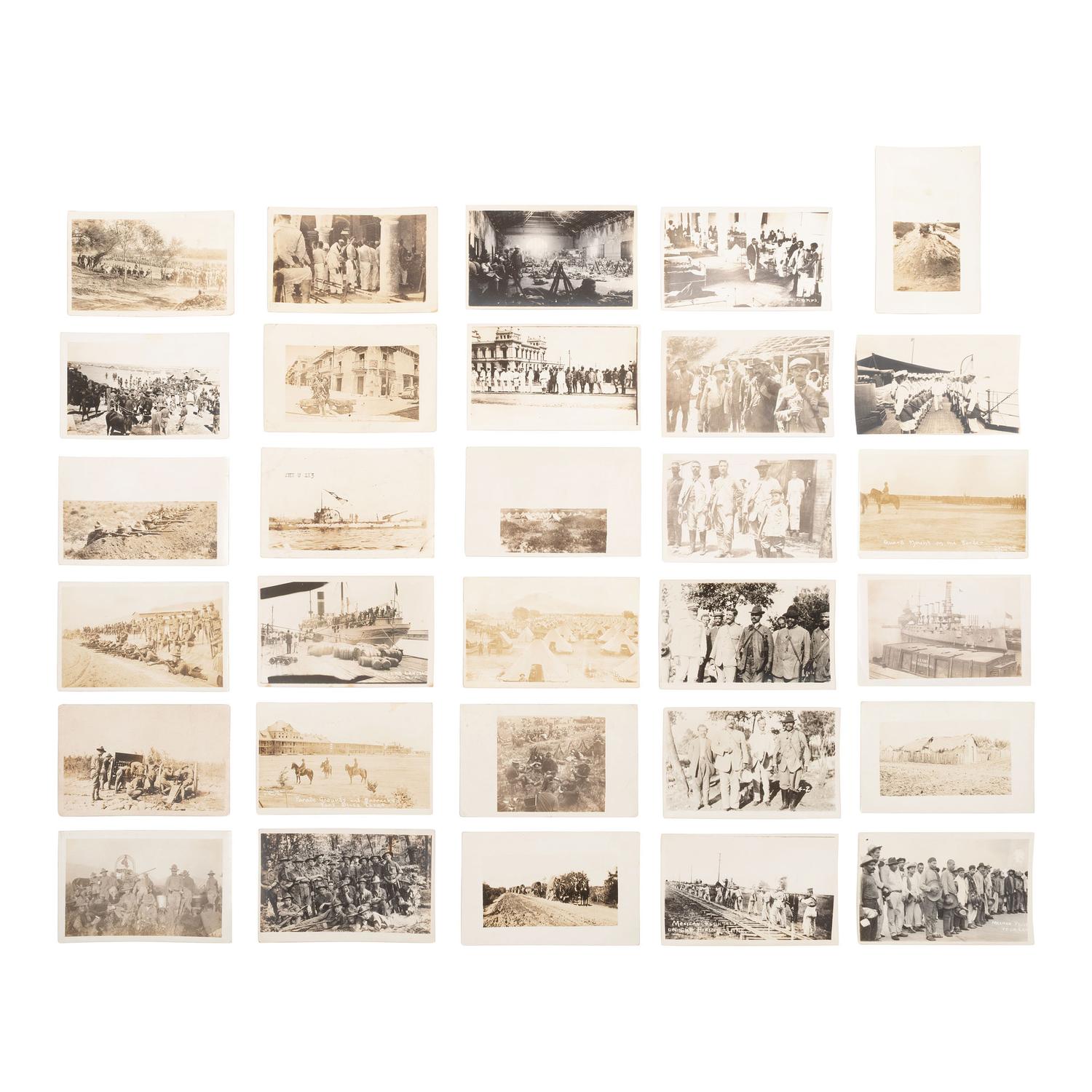 [Mexican Border War] Group of RPPCs and Albums from the Mexican Border War, incl. Fort Bliss and Eagle Pass.