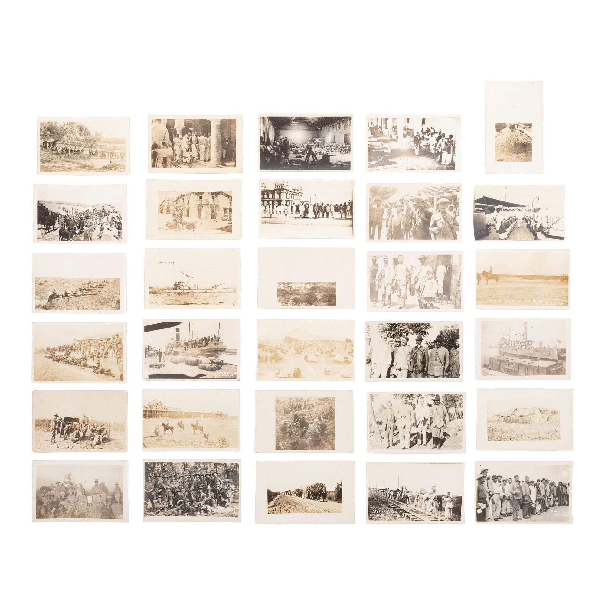 [Mexican Border War] Group of RPPCs and Albums from the Mexican Border War, incl. Fort Bliss and Eagle Pass.