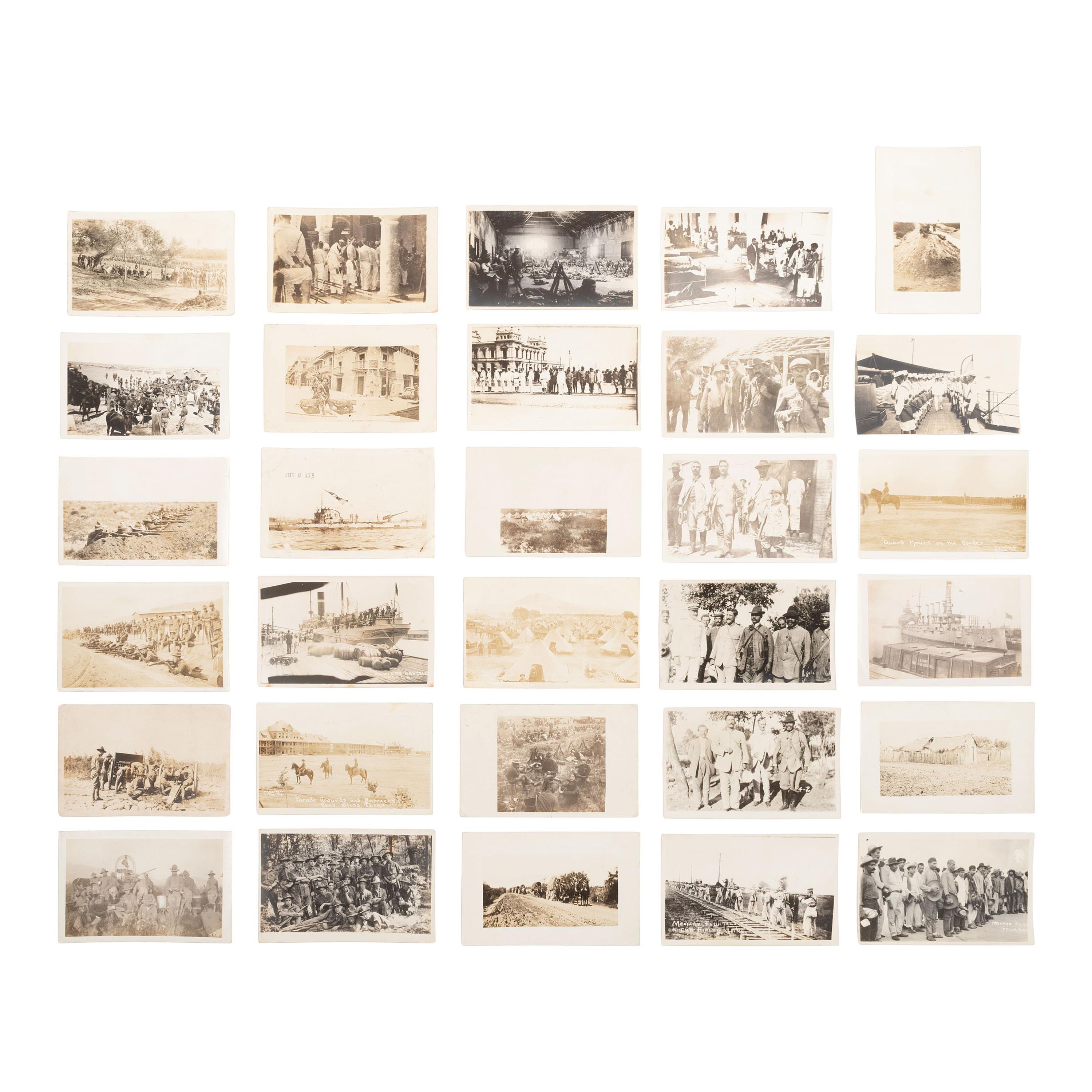 [Mexican Border War] Group of RPPCs and Albums from the Mexican Border War, incl. Fort Bliss and Eagle Pass.