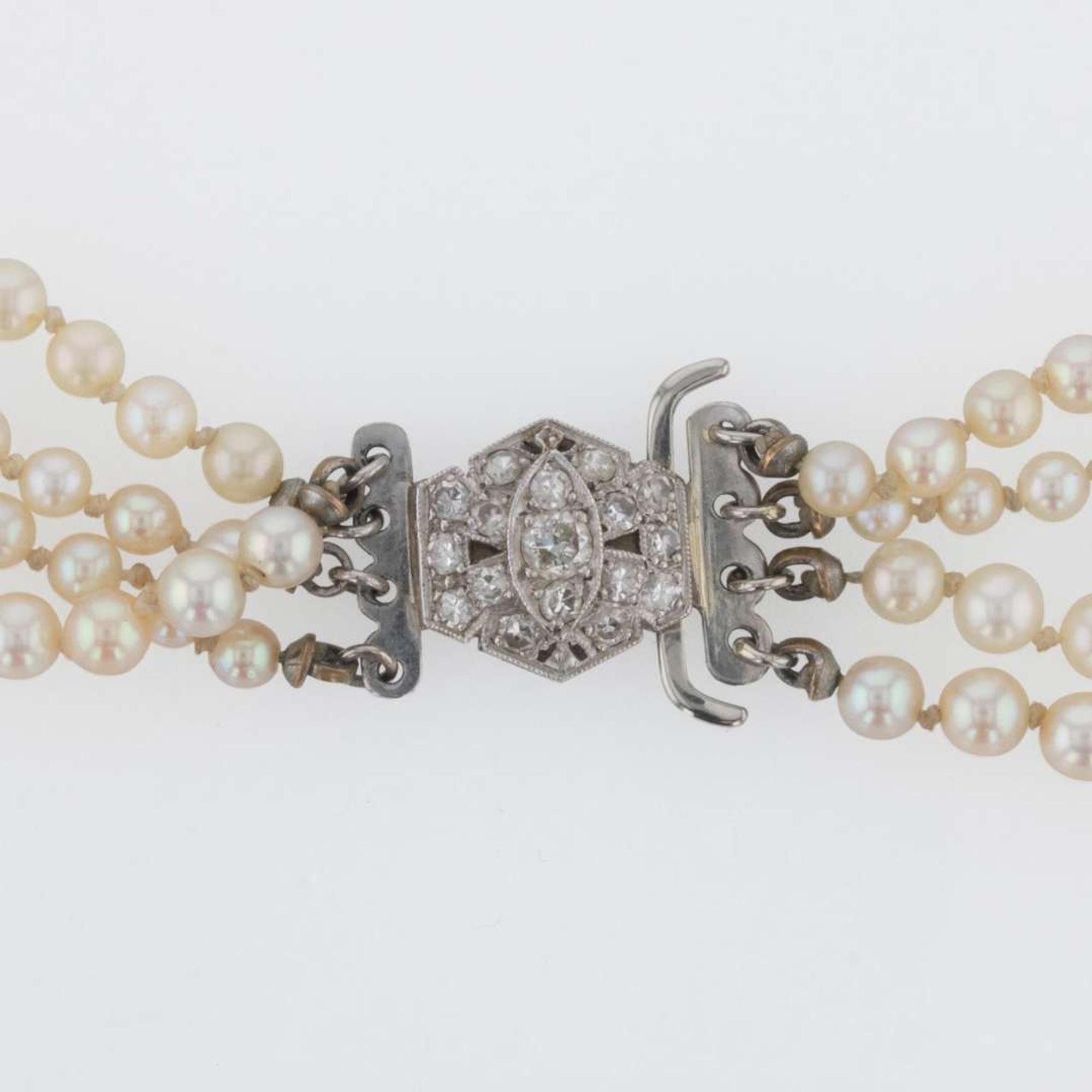 A Multi-Strand Edwardian Pearl Necklace