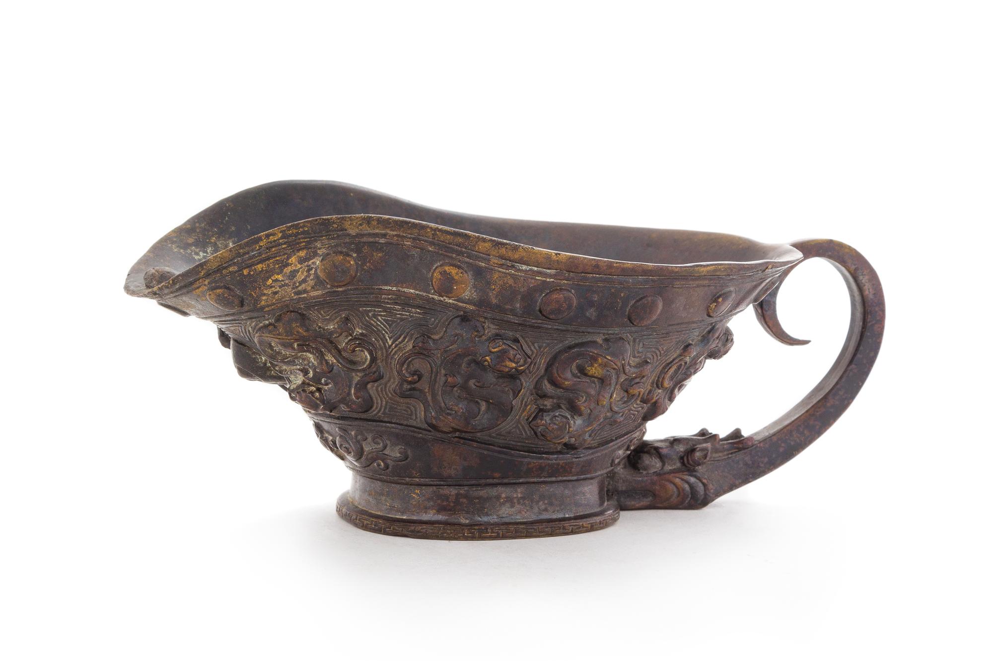 A Bronze Libation Cup