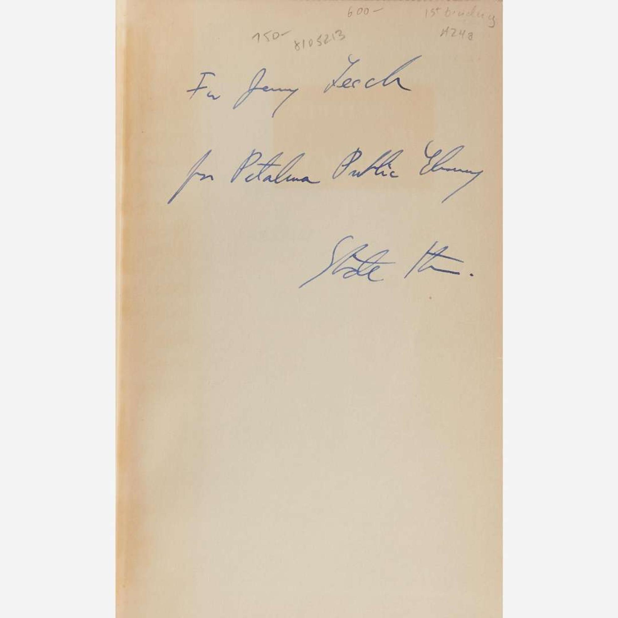[Literature] Stein, Gertrude Group of 2 Inscribed Titles