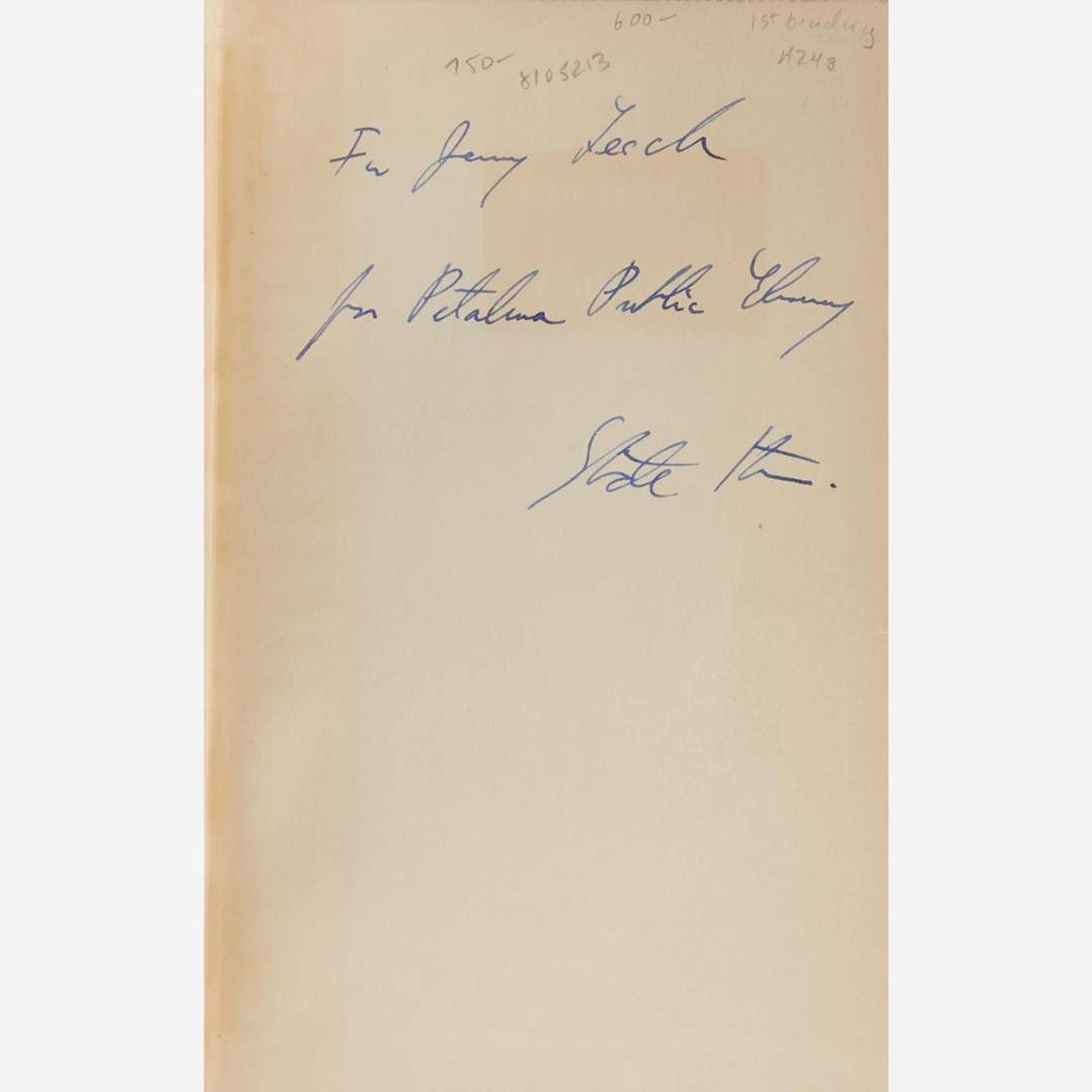 [Literature] Stein, Gertrude Group of 2 Inscribed Titles
