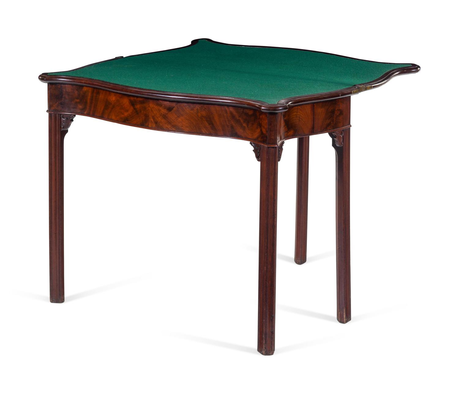 A George III Mahogany Flip-Top Game Table