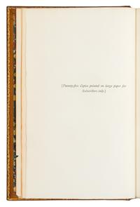 ROSSETTI, Dante Gabriel (1828-1882). Ballads and Sonnets. - Poems. London, 1881. BOTH LARGE PAPER COPIES.