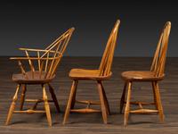 Eleven Primitive Windsor Chairs