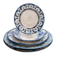 Five Dedham Pottery Articles Diameter of largest 10 inches.