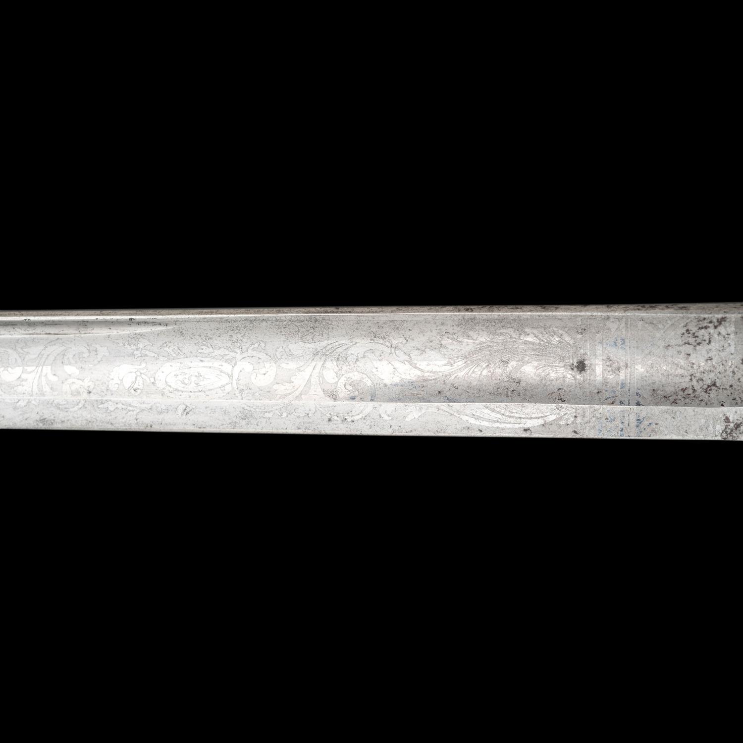 Cased Schuyler, Hartley & Graham Retailed Walscheid 1850 Foot Officer's Sword Inscribed to Major William Walker 27th Mass. Infantry - KIA at Cold Harbor with Sash, Belt, Bag and CDV
