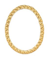 YELLOW GOLD COLLAR NECKLACE