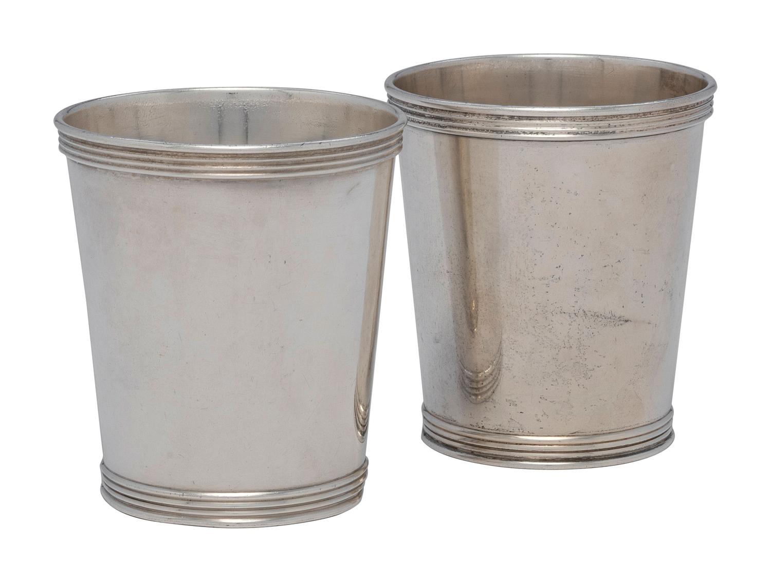 A Pair of American Silver Julep Cups